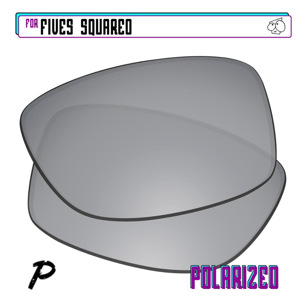 Изображение товара: Поляризованные Сменные линзы ezзаменим для квадратных солнцезащитных очков Oakley Fives Серебристые P