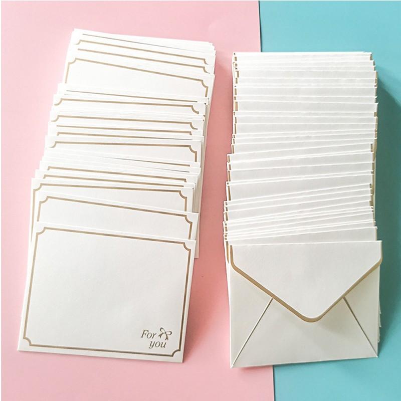 Изображение товара: Конверт бумажный винтажный с белыми жемчужинами, пустой бронзовый цвет, для свадебных приглашений, поздравительных открыток, 100 мм х 80 мм, 10 шт.