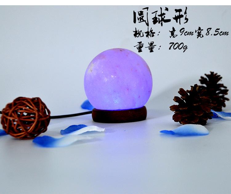Изображение товара: Рождественские огни, Хрустальная солевая лампа, USB, креативная Ночная лампа семи цветов, настольная лампа из обесцвеченного камня, сказочные огни в помещении