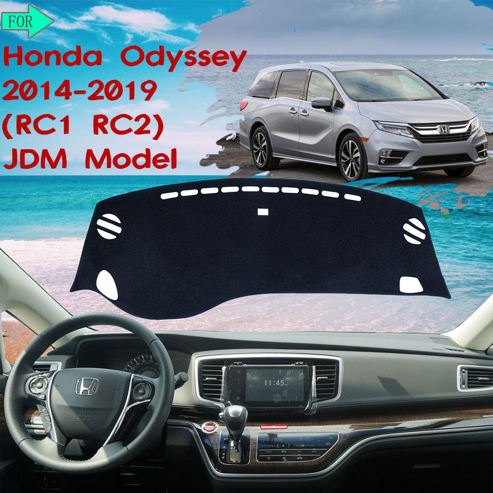 Изображение товара: Крышка приборной панели защитный Избегайте легкий ковер коврик для Honda Odyssey 2014 ~ 2019 JDM модель RC1 RC2 солнцезащитный коврик автомобильные аксессуары