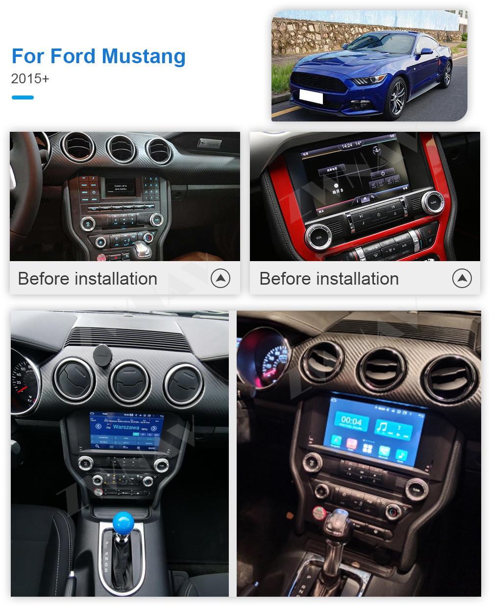 Изображение товара: 128G Carplay Android 10 DVD-плеер для Ford Mustang 2015 2016 2017 2018 2019 2020 GPS автомобильный аудио радиоприемник стерео головное устройство