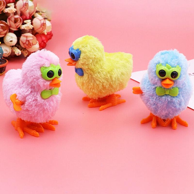 Изображение товара: 1 шт. заводная игрушка-курица, детские плюшевые животные, очки, прыгающая курица, Детская развивающая игрушка