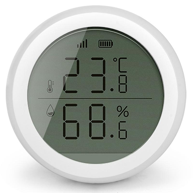 Изображение товара: Tuya ZigBee Умный домашний датчик температуры и влажности со светодиодом Sn работает с Amazon Google Home Assistant