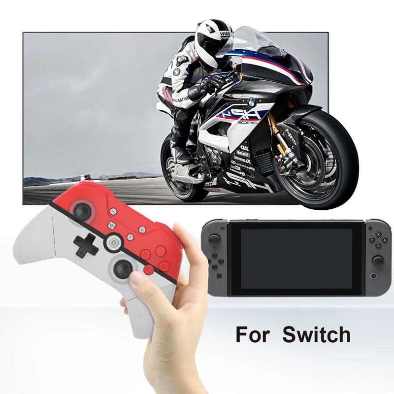 Изображение товара: Беспроводной геймпад с поддержкой Bluetooth, совместимый с Nintendo Switch Pro NS Pro, игровой джойстик, контроллер для USB, ПК с NFC, 6-осевой