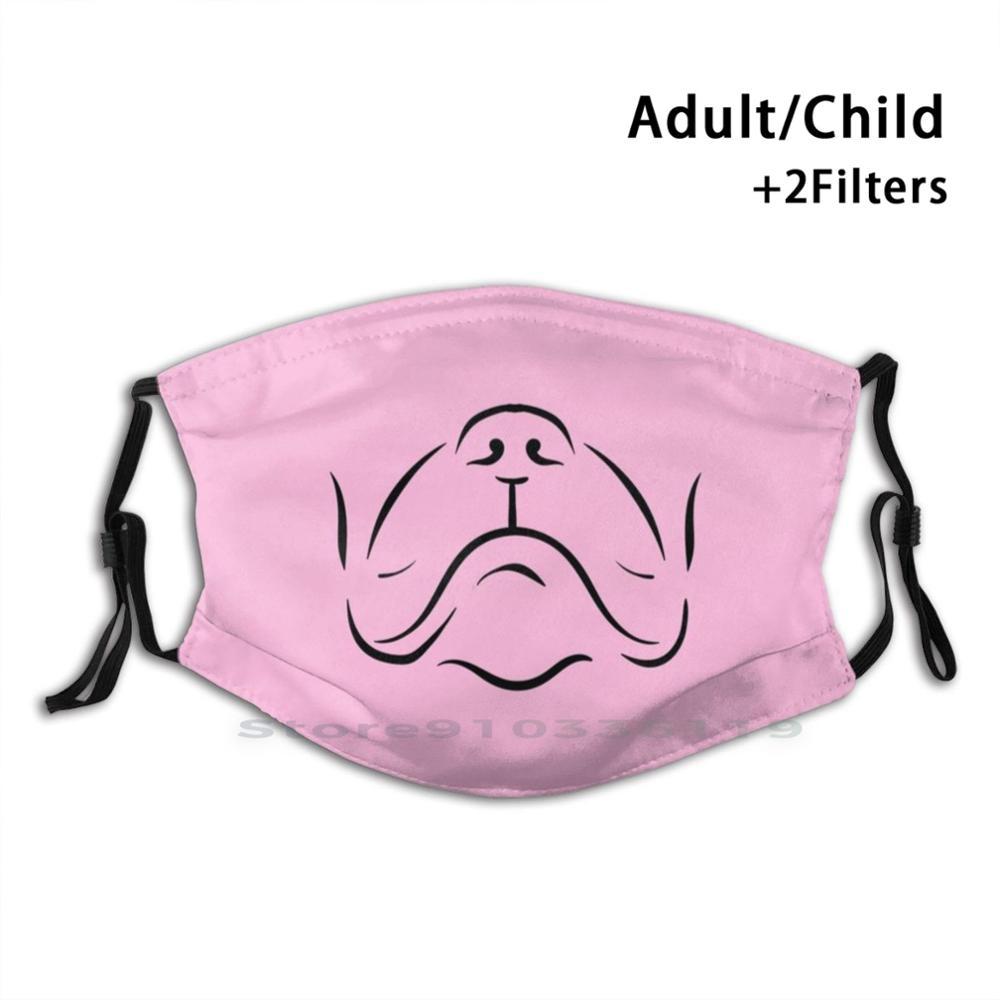 Изображение товара: * Забавная Маска для животных * многоразовая маска с принтом РМ2, 5, фильтр, маска для лица, дети, социальные, удаляющие, для маскировки, милое животное