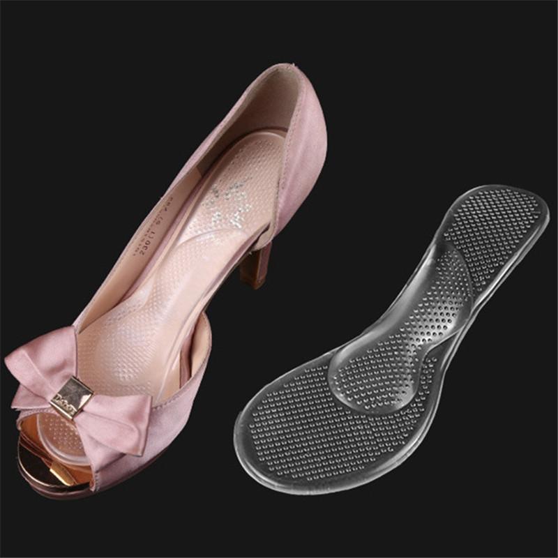 Изображение товара: Ортопедические силиконовые стельки для обуви, вставки в обувь на высоком каблуке, с супинатором, 1 пара