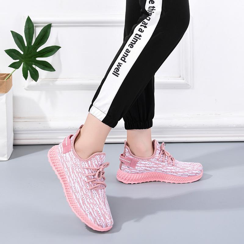 Изображение товара: Кроссовки женские Tenis Feminino, легкие, мягкие, на шнуровке, для занятий спортом, 2019
