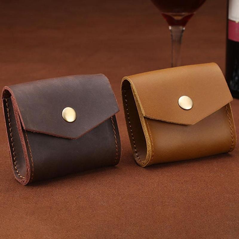 Изображение товара: Модный кожаный кошелек для женщин и мужчин, многофункциональный кожаный кошелек для монет, кошелек для карт, кошелек для ключей