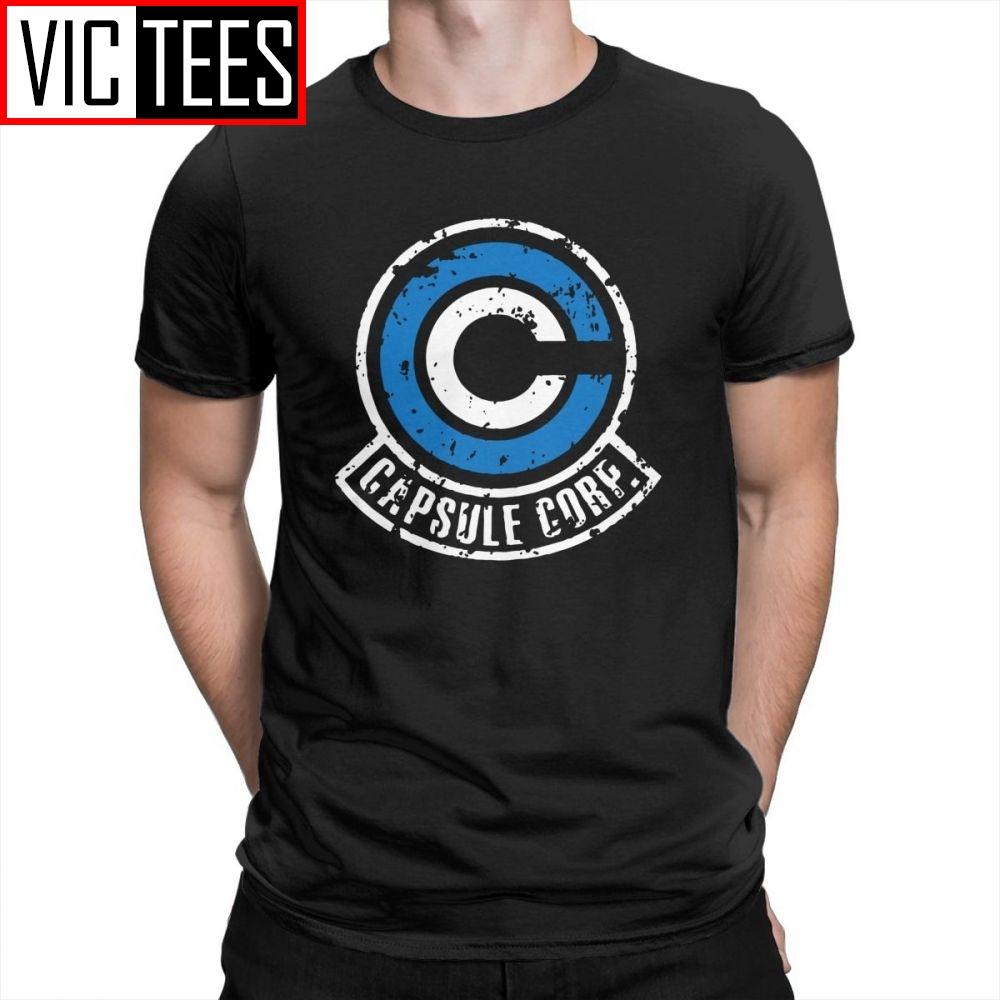 Изображение товара: Мужская футболка Capsule Corp Cool Dynocaps аниме, Спортивная футболка для мужчин, футболка в стиле фанки хлопковая одежда, новая футболка
