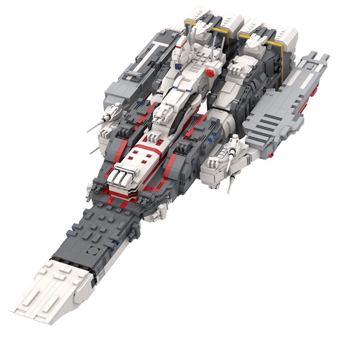 Изображение товара: Набор строительных блоков MOC Space Fighter Battleship, 5800 + шт., ствол игрушка