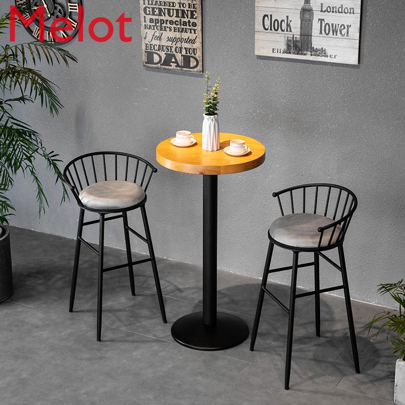 Изображение товара: Nordic барный стул светильник экстравагантные спинка промышленности железа художественная барный стул на стойке коммерческая мебель современная простота дешево