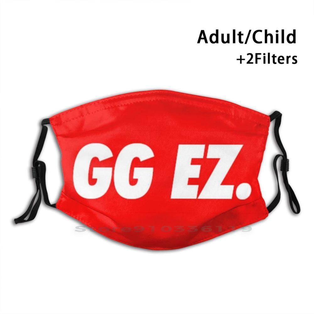 Изображение товара: Многоразовая маска для лица Gg Ez Box с логотипом, Детская игровая маска Owerwatch Rocket League Csgo, Gg Ez Ps5