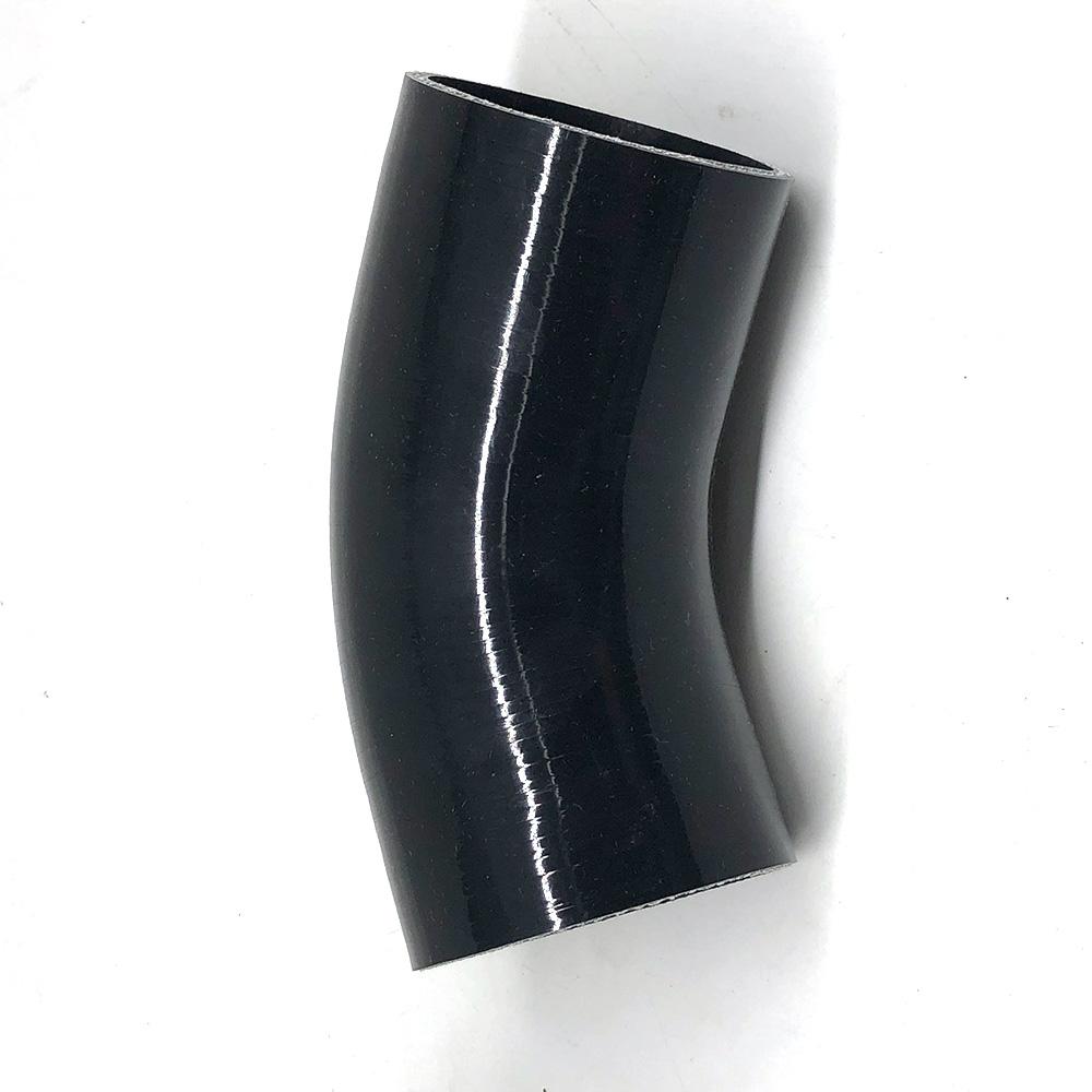 Изображение товара: Черная 3-слойная 76-76 мм коленчатая Соединительная муфта из Силиконовая Соединительная муфта шланга турбосиликона, длина 76 мм