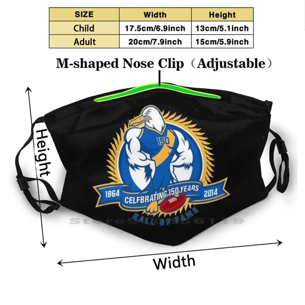 Изображение товара: Williamstown чаек на лицевой стороне; Тонкие футбольного клуба | Afl мутная многоразовые рот маска для лица с фильтры для Williamstown чаек на лицевой стороне; Тонкие Williamstown