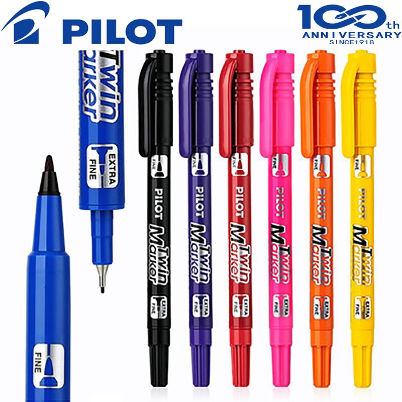 Изображение товара: Японский пилот SCA-TM-S12 ручка-маркер с двумя точками 12 цветов набор с двумя головками для рисования канцелярские ручки для офиса