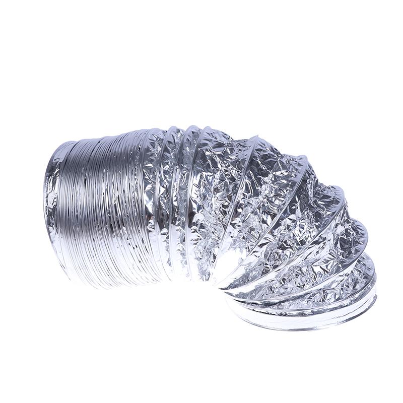Изображение товара: 3,1 дюйма Флекс воздуховод из алюминиевой фольги осушитель вентиляционный шланг для вентиляции 1,5 м вентиляционная Воздушная трубка для кухни ванной комнаты