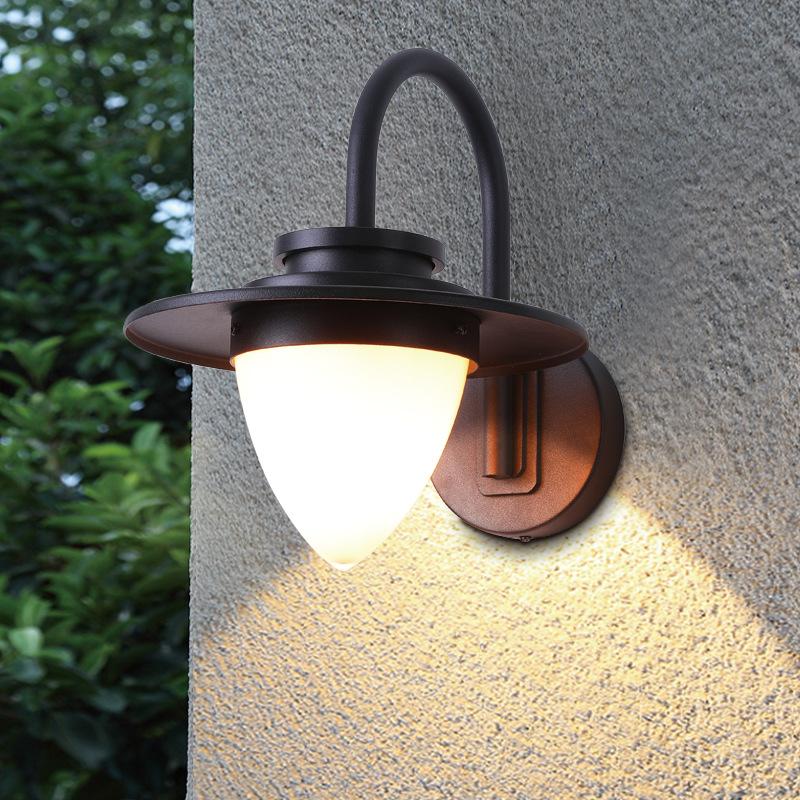 Изображение товара: Светодиодный напольный светильник настенный открытый водонепроницаемый балкон коридор двери Вилла лампа современный простой настенный светильник