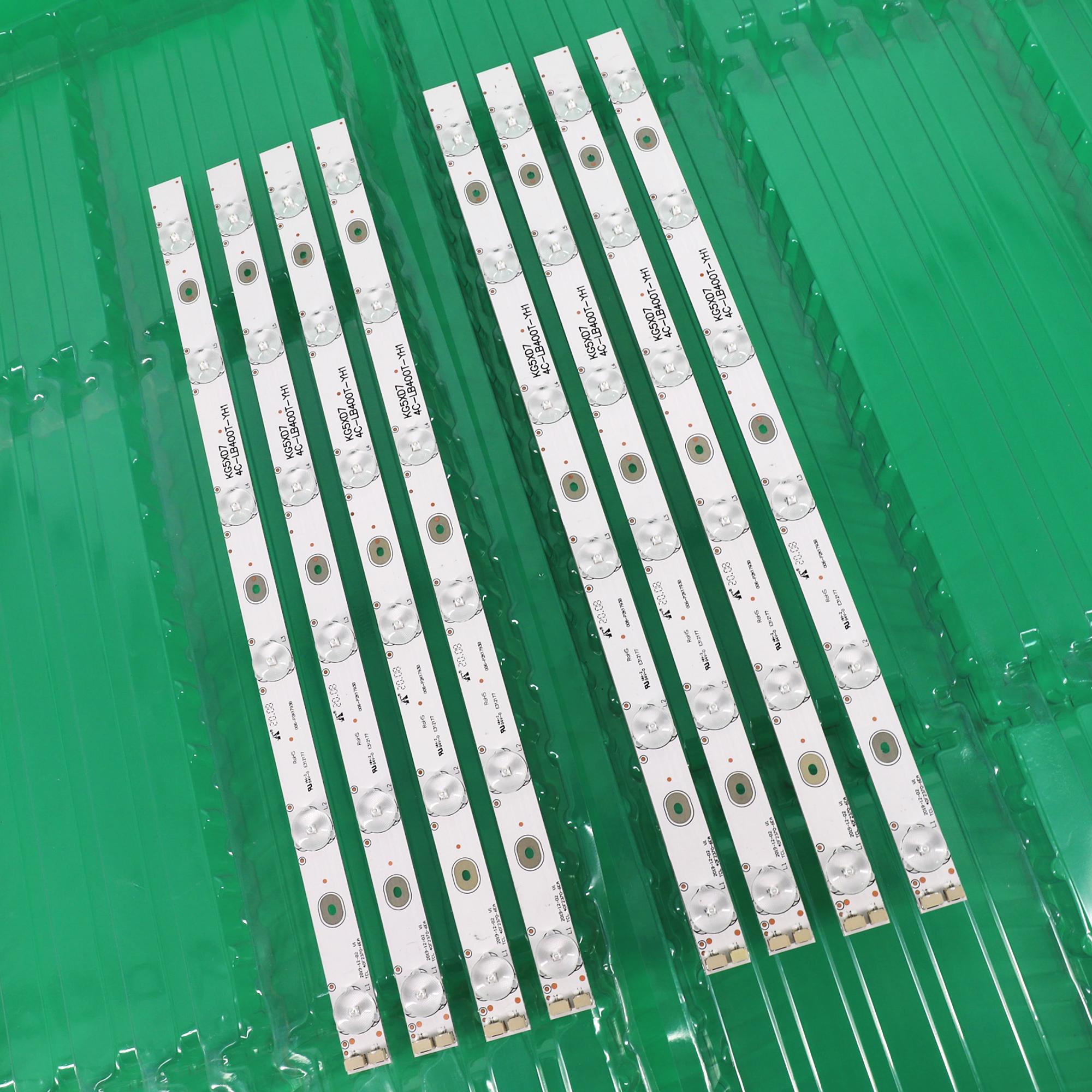 Изображение товара: Светодиодные ленты для подсветки телевизора 40 дюймов, 8 шт., полоски 006-P2K1793B 40F2370-6EA для Toshiba 40L1550C 4C-LB4006-YH3 T40ED06HU-01B LVF400SSDX E4 V4