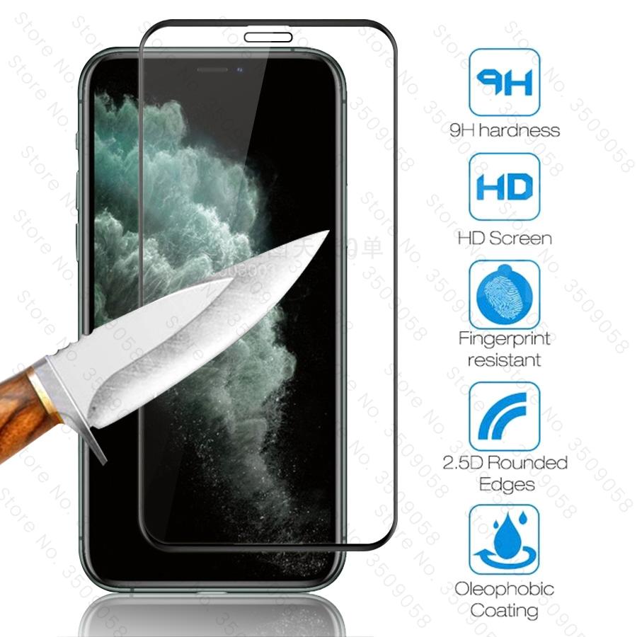 Изображение товара: 2 шт полное покрытие Защитное стекло для iphone 12 mini 11 pro max Защитная пленка для экрана на aifon aphone se 2020 se2020 se2 очки