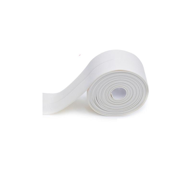 Изображение товара: Лента для душа, Самоуплотняющаяся наклейка из ПВХ для раковины, белого цвета, водонепроницаемая, для ванной комнаты, кухни