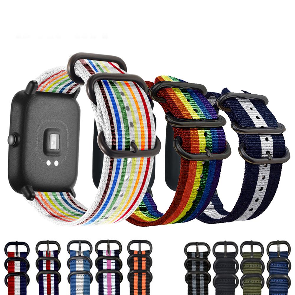 Изображение товара: Ремешок для Samsung gear sport s2 Classic, цветной браслет для amazfit bip galaxy watch 42 мм active, huawei watch 2, 20 мм