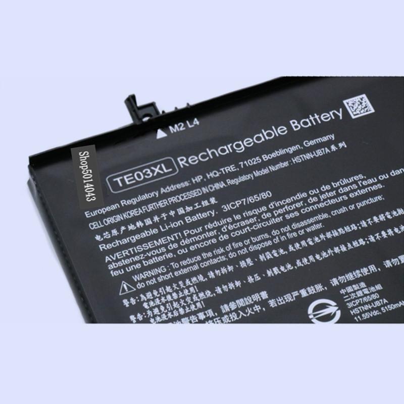 Изображение товара: Оригинальный литий-ионный аккумулятор для ноутбука TE03XL для HP 849910 850 TPN Q173 Pavilion 15 TPN Q173 HSTNN 15 bc011TX 5150mAh 61,6 W