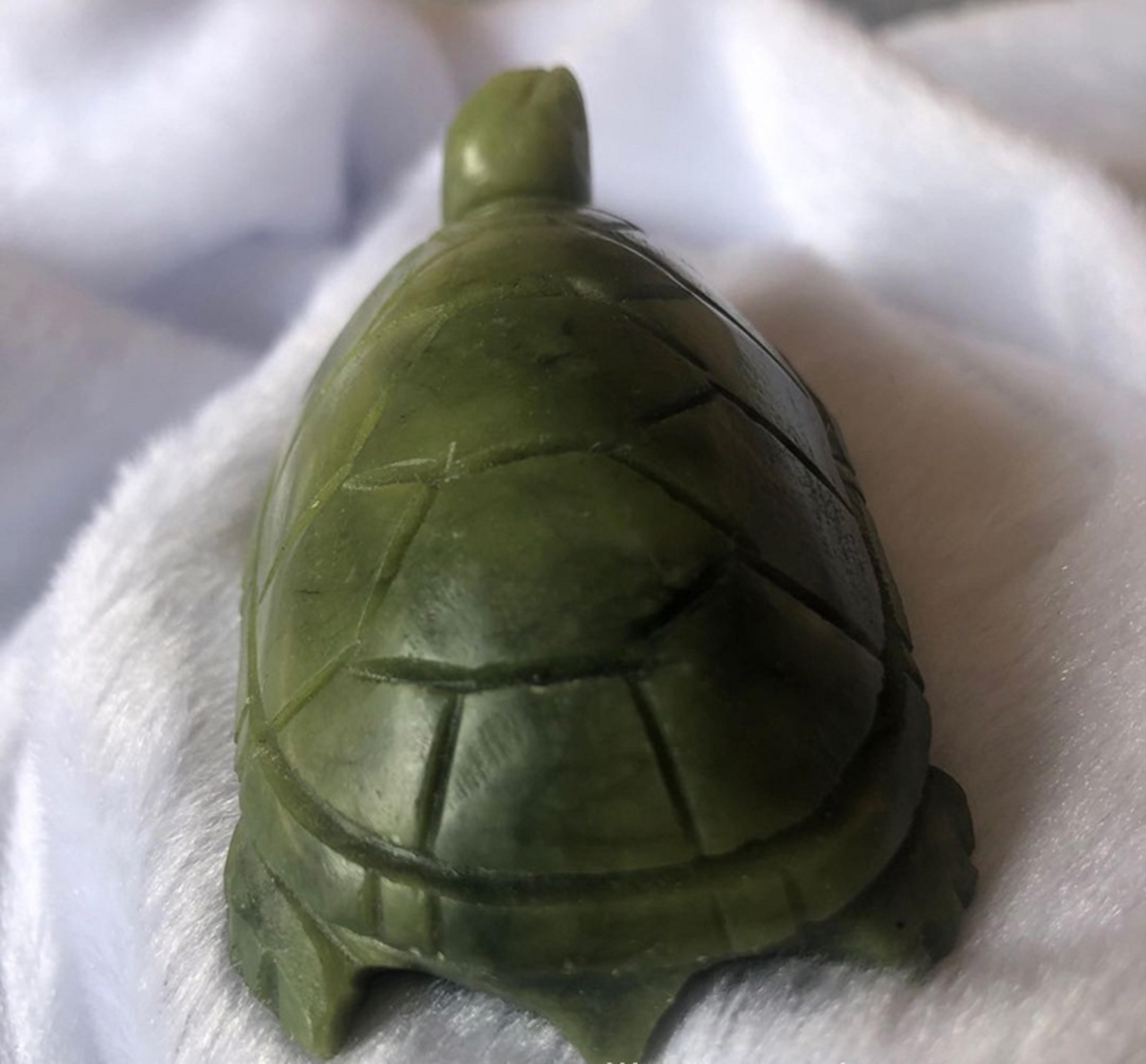 Изображение товара: Тибет | Нефрит | Винтажный | Камень | Искусственный чай с статуей черепахи, чай из Азиатского нефрита, драгоценный камень, черепаха