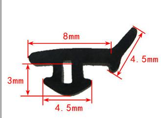 Изображение товара: Уплотнительные ленты из ЭПДМ, 6 метров, 8 х 4,5 мм, алюминиевые герметичные пластиковые ленты для дверей и окон, энергосберегающие, для окон и дверей