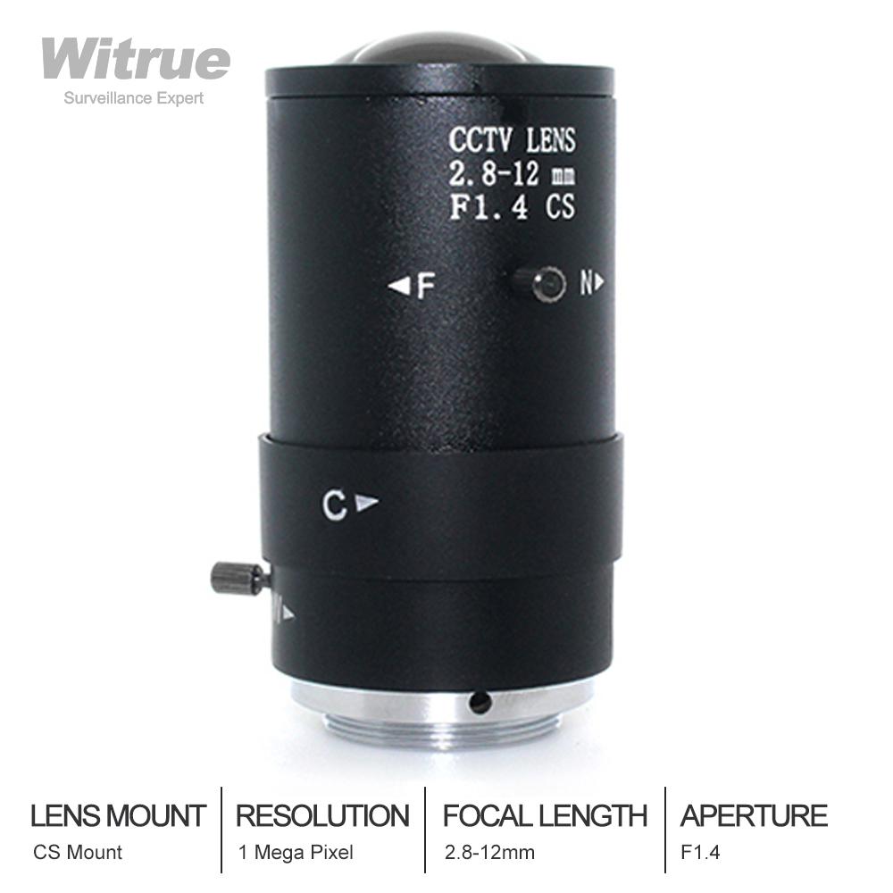 Изображение товара: HD линза CCTV 5,0 мегапикселей 2,8-12 мм варифокальный объектив CS Mount F1.4 1/3 для ip-камеры видеонаблюдения