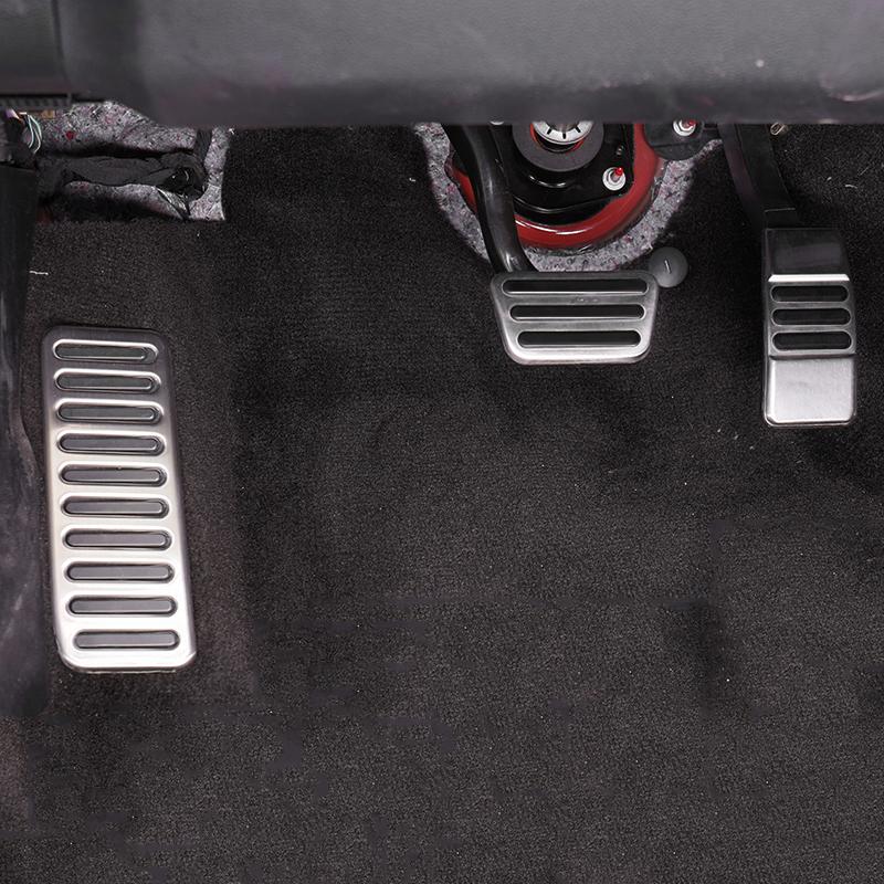 Изображение товара: QHCP топливная Тормозная педаль акселератора из нержавеющей стали, подставка для педали, крышка педали, аксессуары для Ford Mustang 2015-2020