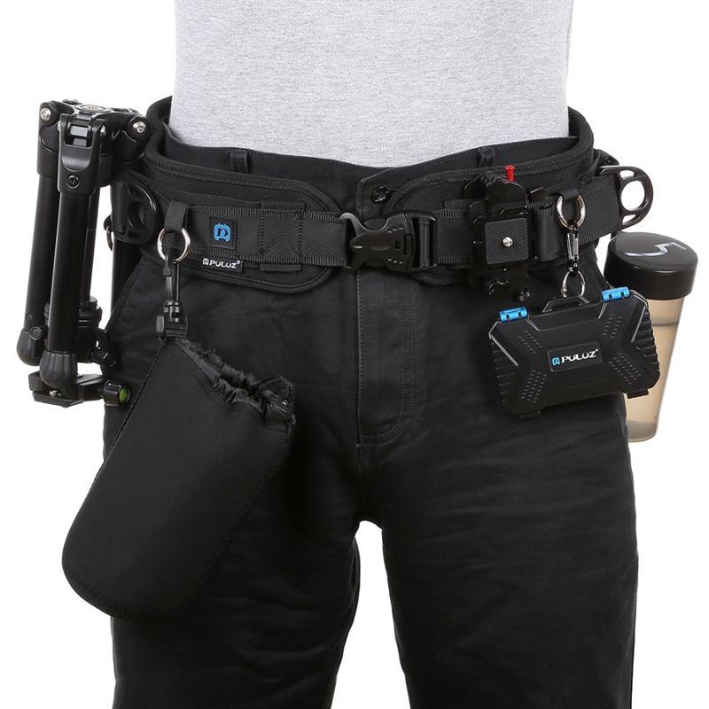 Изображение товара: Поясной ремень для камеры PULUZ, многофункциональный ремень с крючком, ремень для фотосъемки, рюкзак, ремень для камеры SLR/DSLR