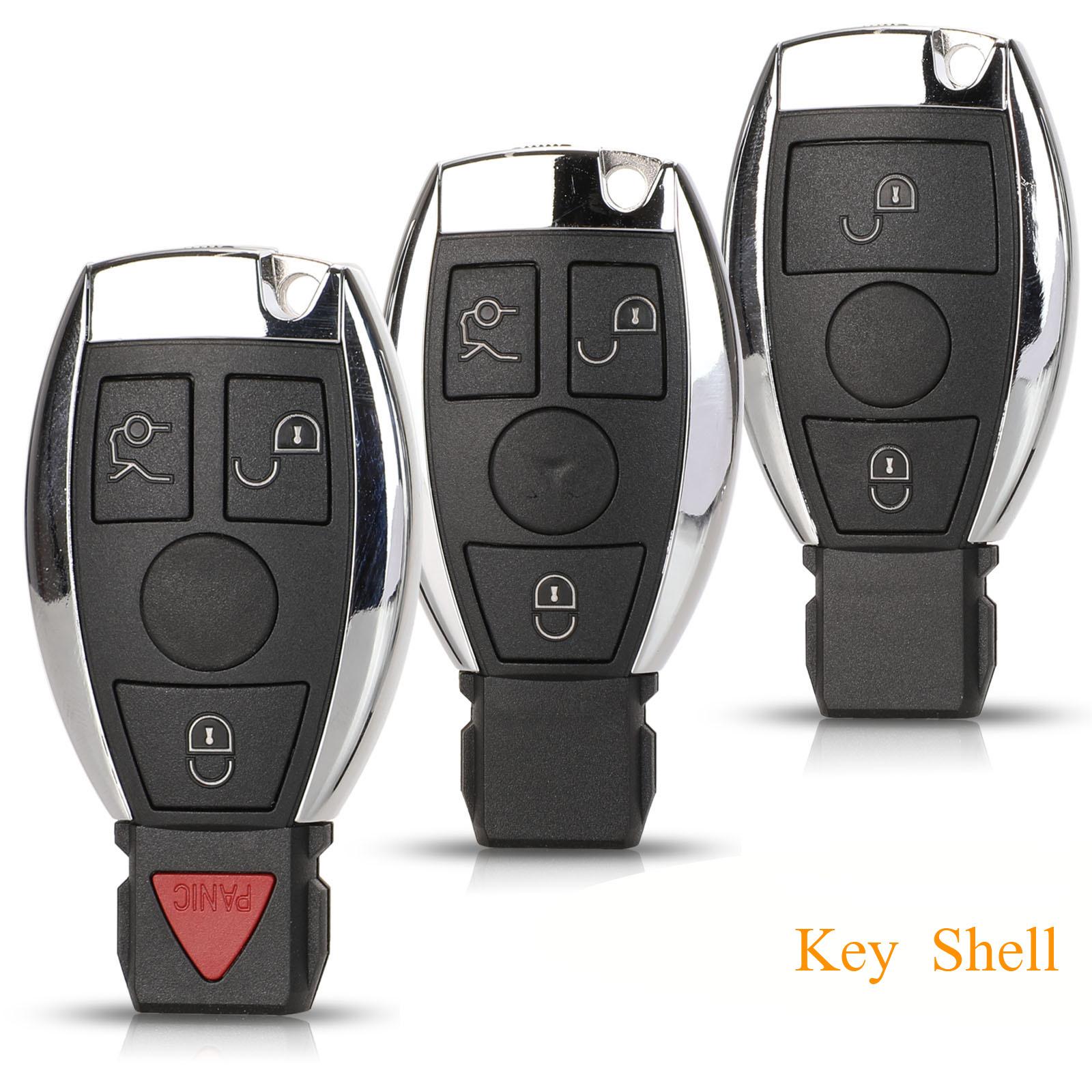 Изображение товара: Kutery 5 шт. 2/3/4 кнопки сменный дистанционный Автомобильный ключ оболочка чехол Брелок для Mercedes Benz E S SL ML SLK CLK без лезвия