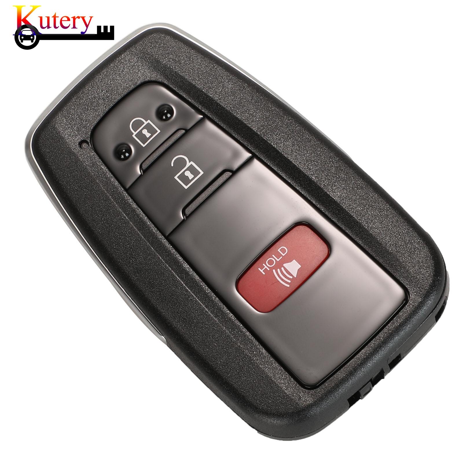 Изображение товара: Умный чехол для автомобильного ключа Kutery для Toyota Camry RAV4 Corolla C-HR 2019 2 + 1 кнопочный Сменный Чехол для автомобильного ключа чехол для ключа