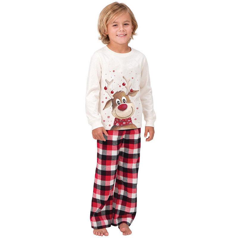 Изображение товара: 2020 TALLOLY New Christmas Elk Print Parent-Child Long Sleeve Pajamas Set Home Service