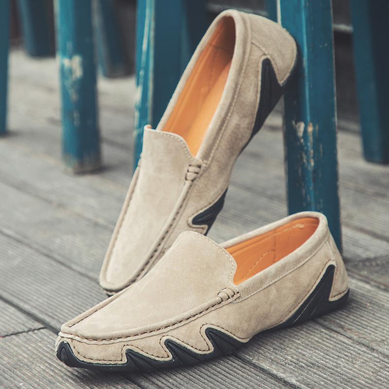 Изображение товара: Новая брендовая мужская обувь; Повседневные мужские лоферы; Мокасины; Летние мужские туфли на плоской подошве; Мужские мягкие слипоны; Модная обувь; Удобная обувь для вождения