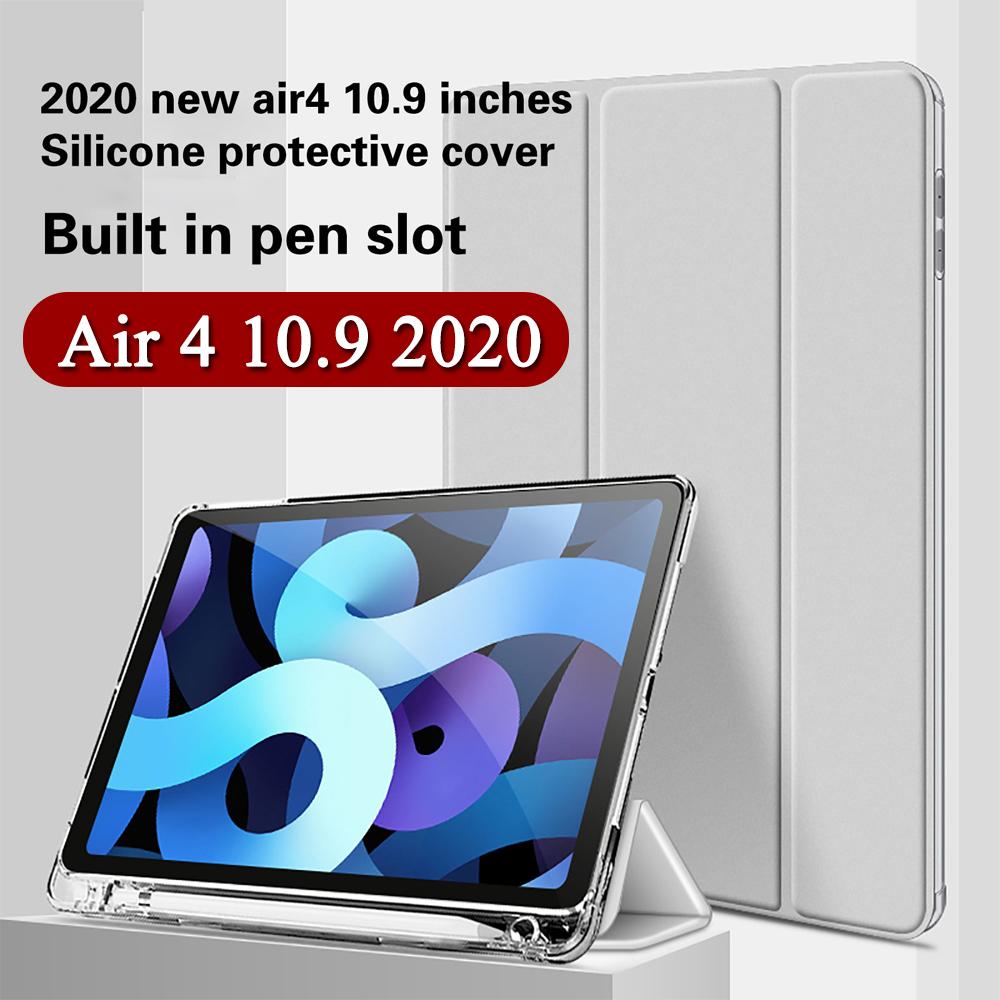 Изображение товара: Защитный чехол из искусственной кожи для iPad Air 4 10,9 2020 Air4, Магнитный флип-чехол, чехлы с держателем для карандашей, умным замком/пробуждением