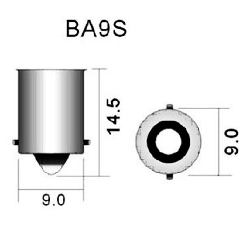 Изображение товара: 2pcs BA9S COB LED Instrument Light Bulb for Car License Plate Lights 12V Car Door Reading Lamp