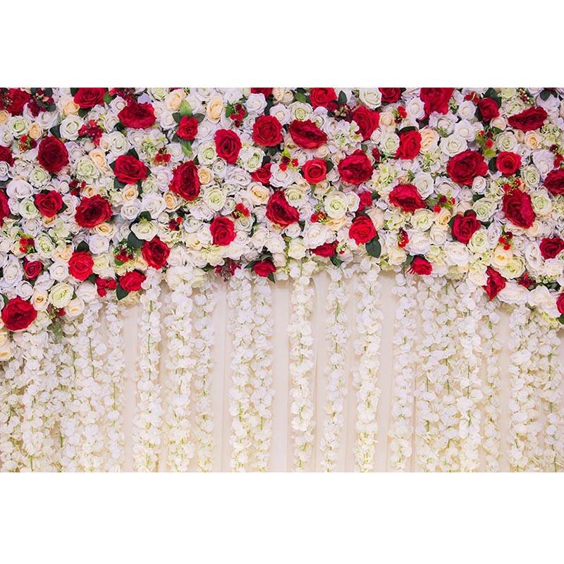 Изображение товара: Фон для фотосъемки с изображением цветов и стен, цветочный занавес, фон для фотосъемки, Свадебные торжества, фотосессия на заказ lv2140