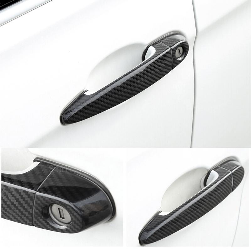 Изображение товара: Для BMW x5M x5 M E70 2010 2011 2012 2013 Аксессуары 100% Настоящее углеродное волокно Авто Внешняя Дверная ручка Крышка