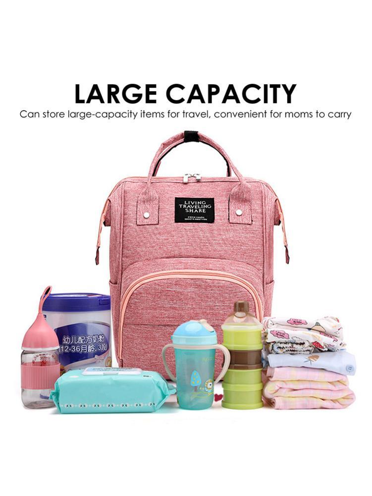 Изображение товара: Многофункциональная сумка для мам, модный рюкзак для отдыха, вместительная сумка для беременных и малышей, водонепроницаемая прогулочная Сумка для беременных