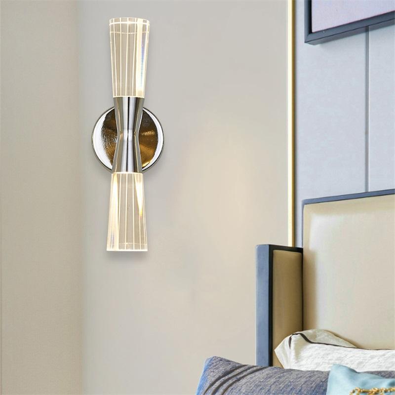 Изображение товара: WPD Хрустальный настенный светильник бра светодиодный светильник современный 220 В 110 В алюминиевый внутренний настенный светильник для спальни, гостиной, офиса, отеля