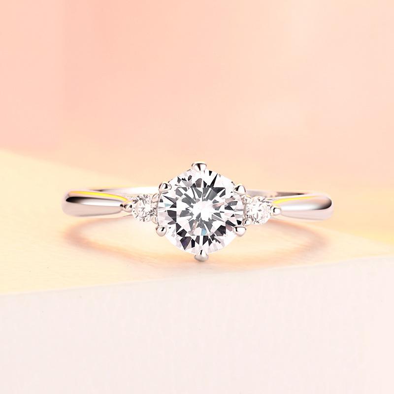 Изображение товара: Женское кольцо с указательным пальцем Sall, модное обручальное кольцо из стерлингового серебра 925 пробы с цирконием, 2019