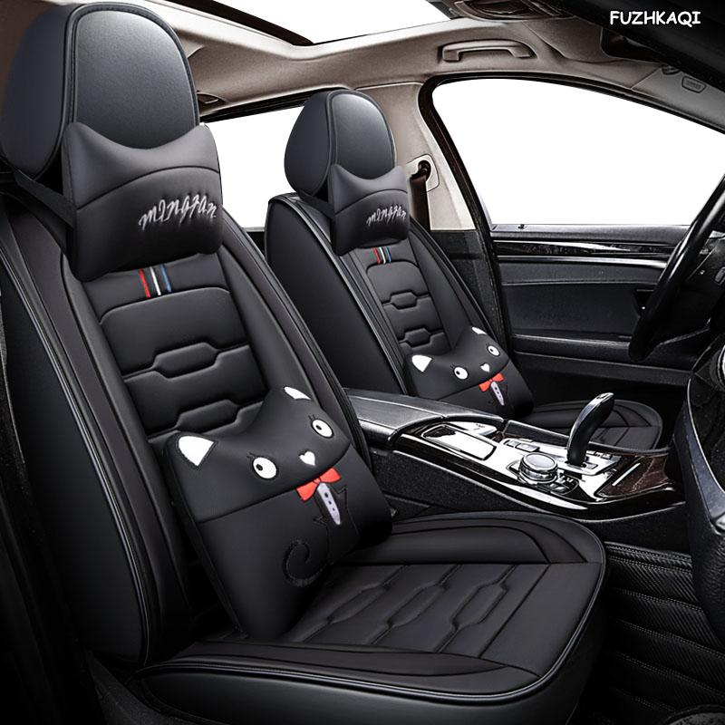 Изображение товара: FUZHKAQI кожаные чехлы на автомобильные сиденья для jaguar xf f pace f-pace xj xe f-type xk e-pace Автомобильные Защитные сиденья