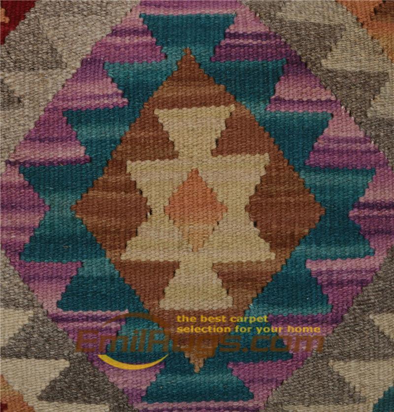 Изображение товара: Вязаная подушка ручной работы килим домашний Декор ручной работы изящный декор для дивана шерсть необычные декоративные