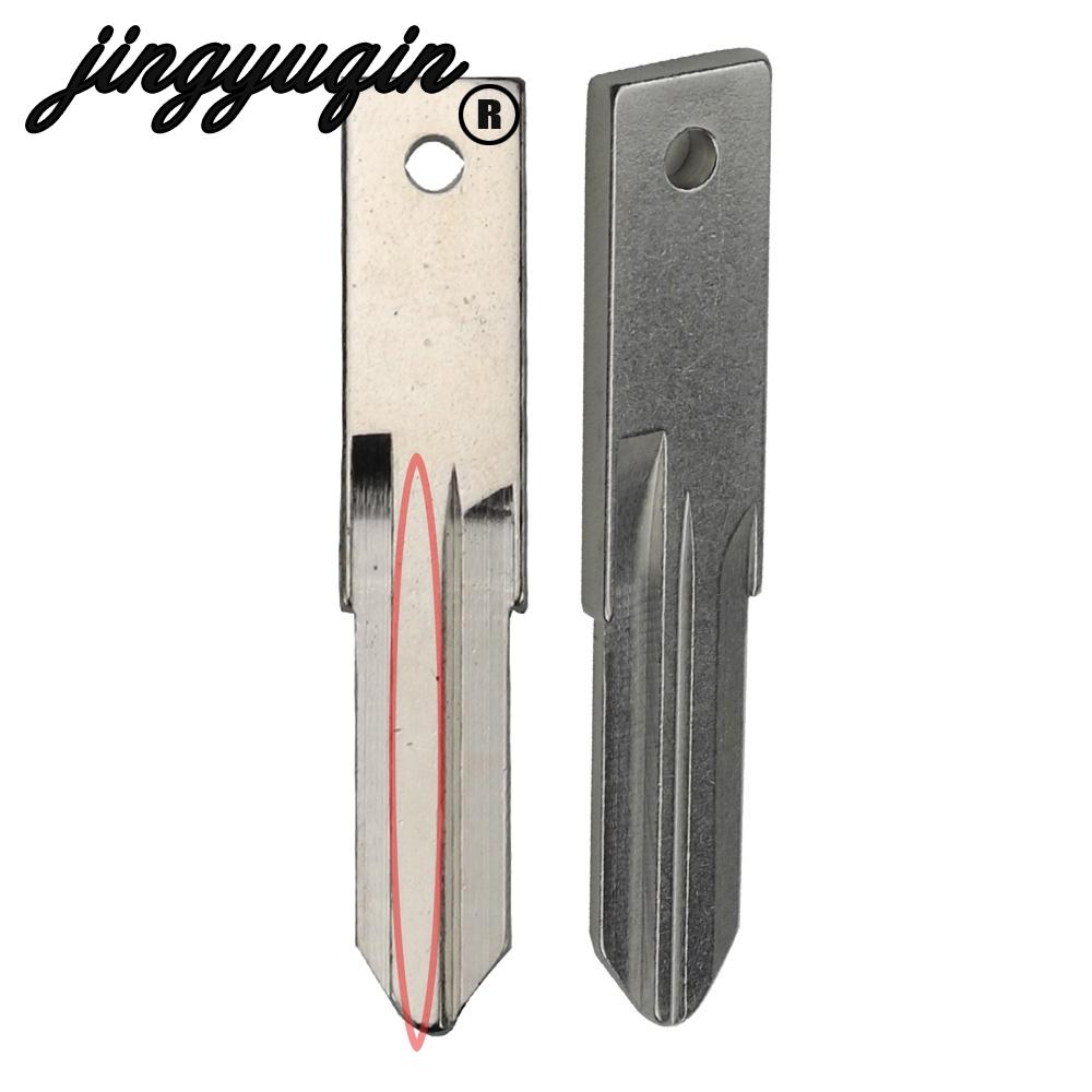 Изображение товара: Jingyuqin 2 шт. Автомобильный ключ VAC102 без порезов для Renault, пустая замена ключа, откидное складное полотно дистанционного ключа, пустой