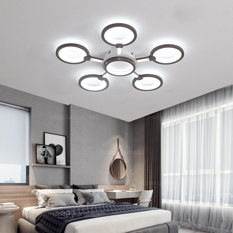 Изображение товара: Скандинавские потолочные лампы с поверхностным креплением, светодиодные светильники для спальни, гостиной, балкона, прихожей, столовой, лампы с дистанционным управлением
