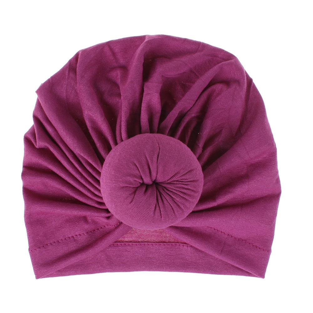 Изображение товара: 2020 модная женская повязка на голову с пончиками, тюрбан, шапки, мусульманский головной платок, однотонная хлопковая хиджаб шапка, Женские аксессуары для волос, Кепка из Индии