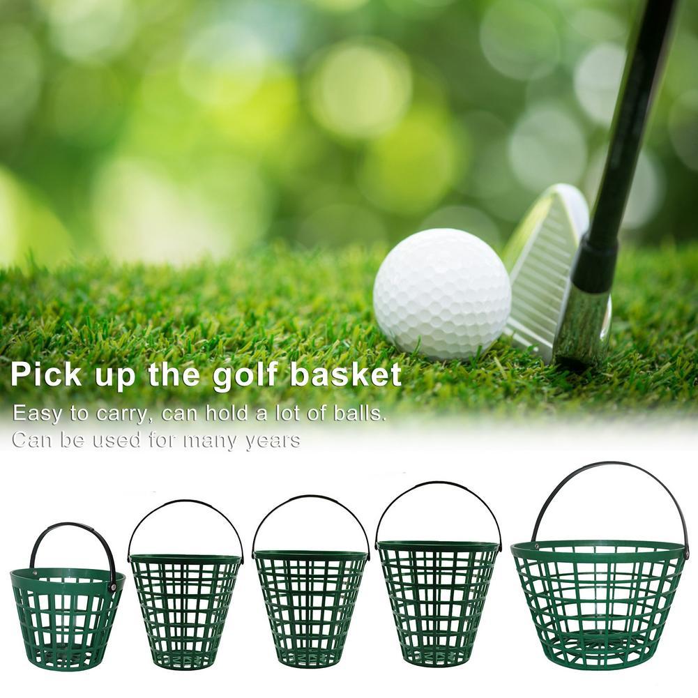 Изображение товара: Зеленый нейлон мяч для гольфа корзина шар для игры в гольф контейнер с ручкой шар держатель можно положить 25 /50/75/100/150 мячи для гольф-клуба