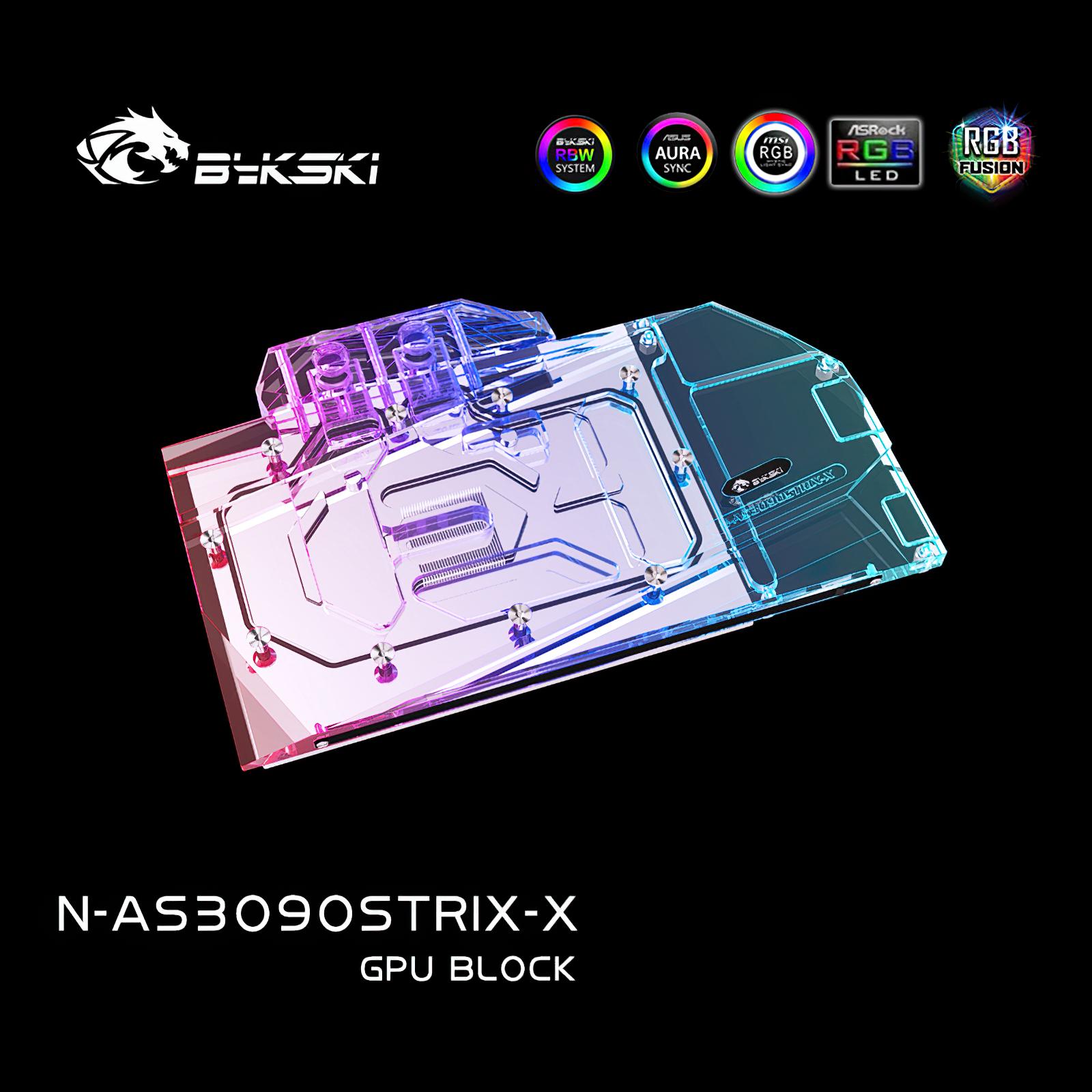Изображение товара: Bykski N-AS3090STRIX-X GPU Блок для ASUS ROG STRIX RTX3090 3080
