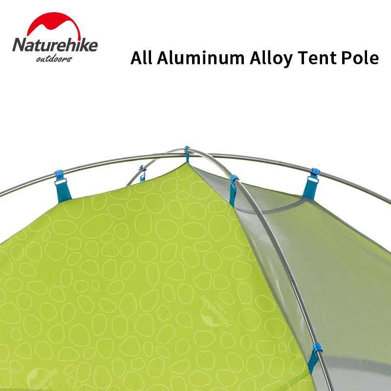 Изображение товара: Палатка для кемпинга Naturehike серии P, сверхлегкая двухслойная, с защитой от ветра и дождя, для 2, 3, 4 человек, для улицы, UPF50 +